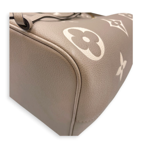 NeoNoe MM Brown Bucket Bag in Empreinte Leather