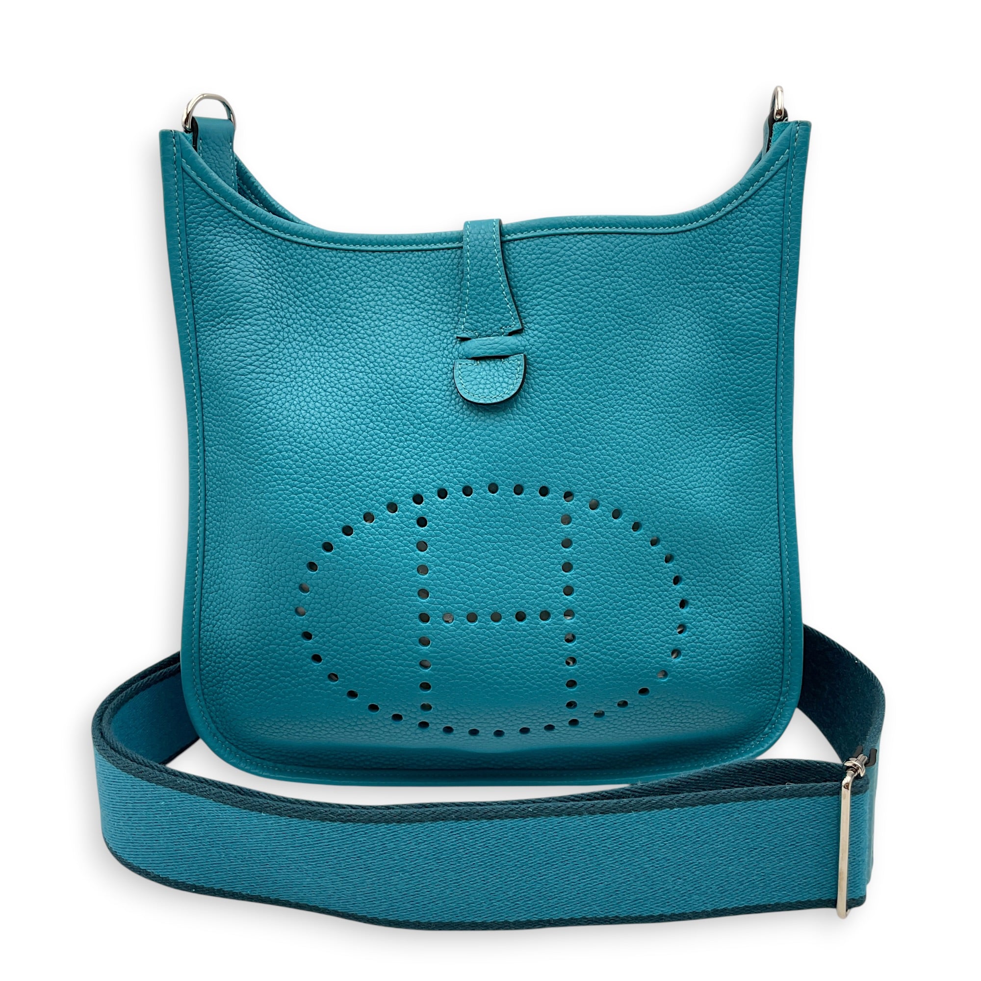 Evelyne III 29 Turquoise in Clemence Palladium hardware