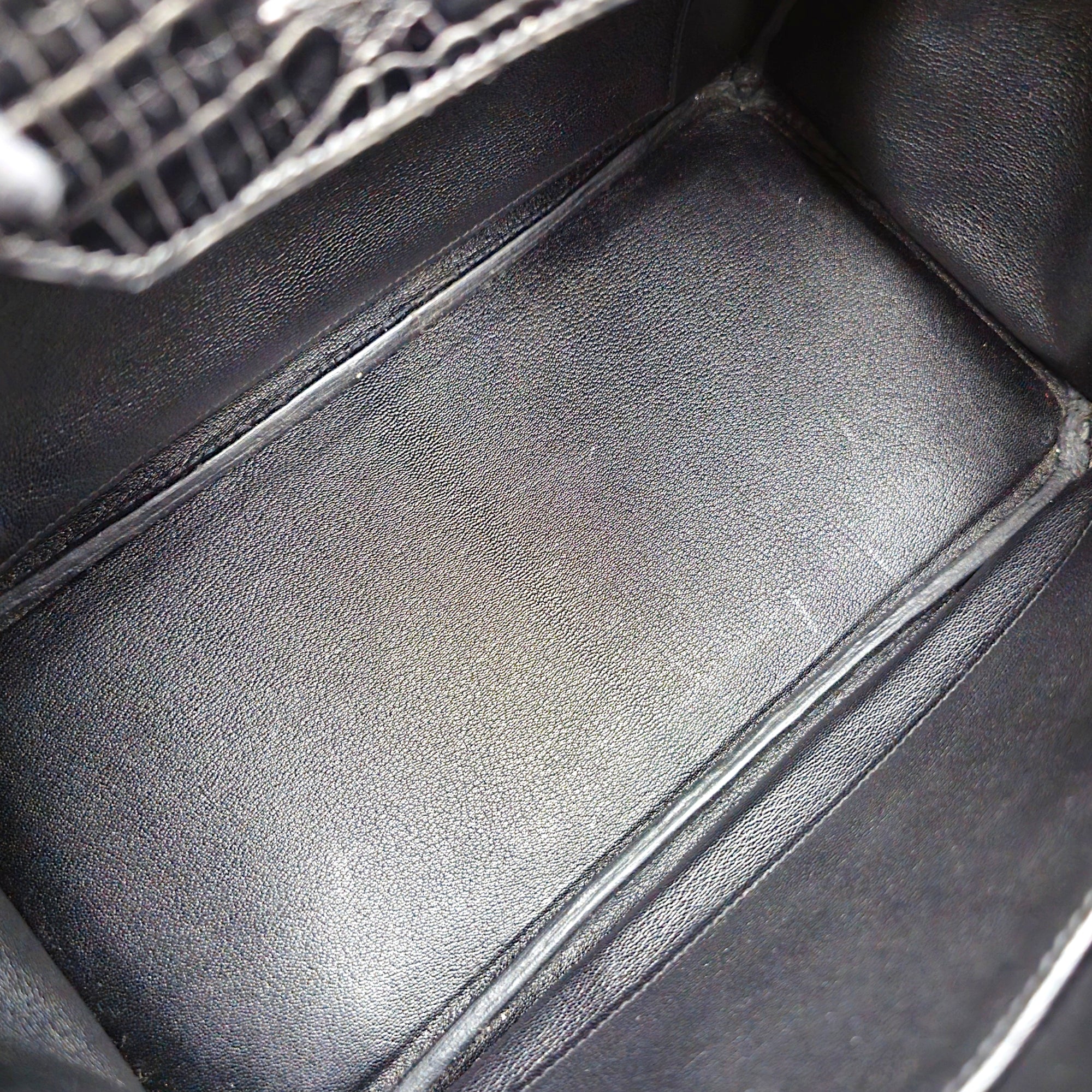 Birkin 30 Black in Matte Alligator Palladium hardware