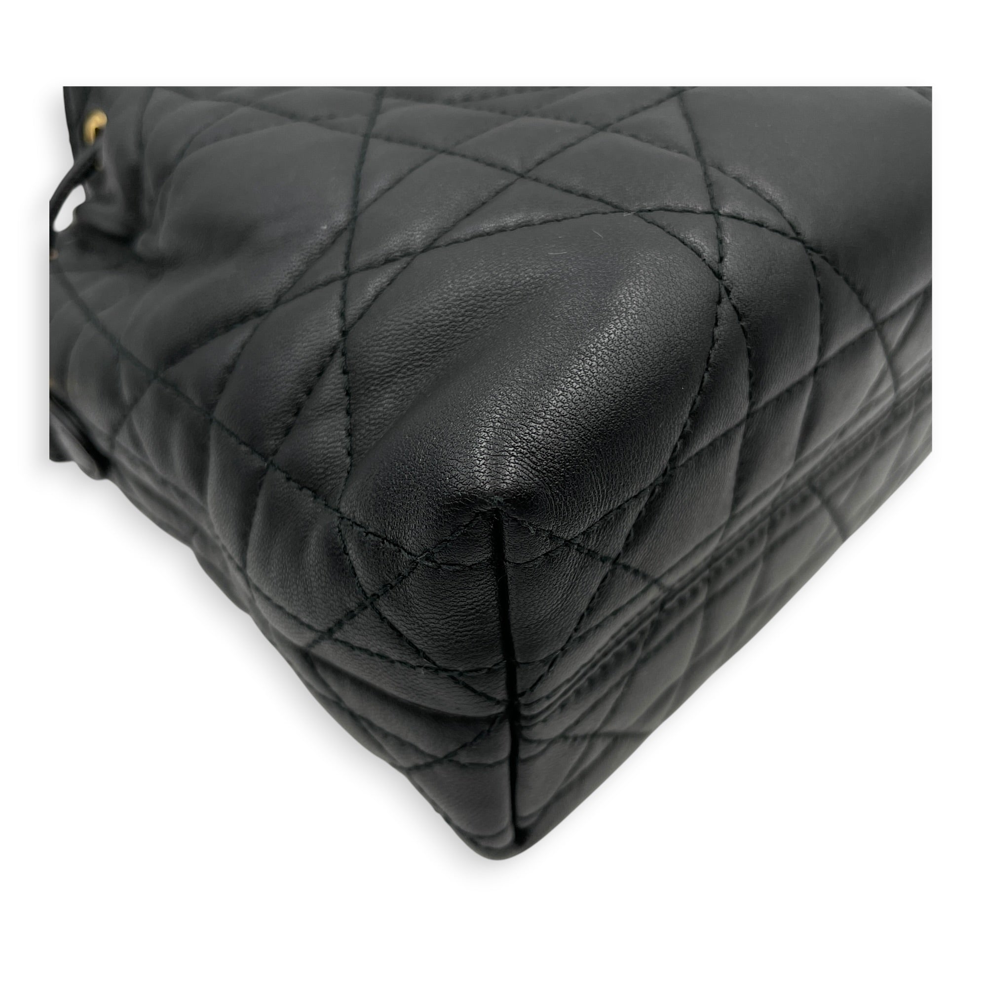 Bucket Black Crossbody Bag in Lambskin Gold hardware CL2605-21379 11