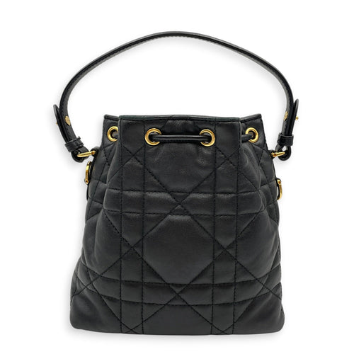 Bucket Black Crossbody Bag in Lambskin Gold hardware CL2605-21379 2