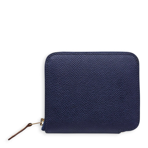 Silk'in Blue Encre Compact Wallet in Epsom Palladium hardware CL2605-21384 1