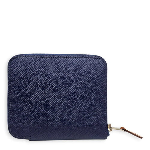 Silk'in Blue Encre Compact Wallet in Epsom Palladium hardware CL2605-21384 2