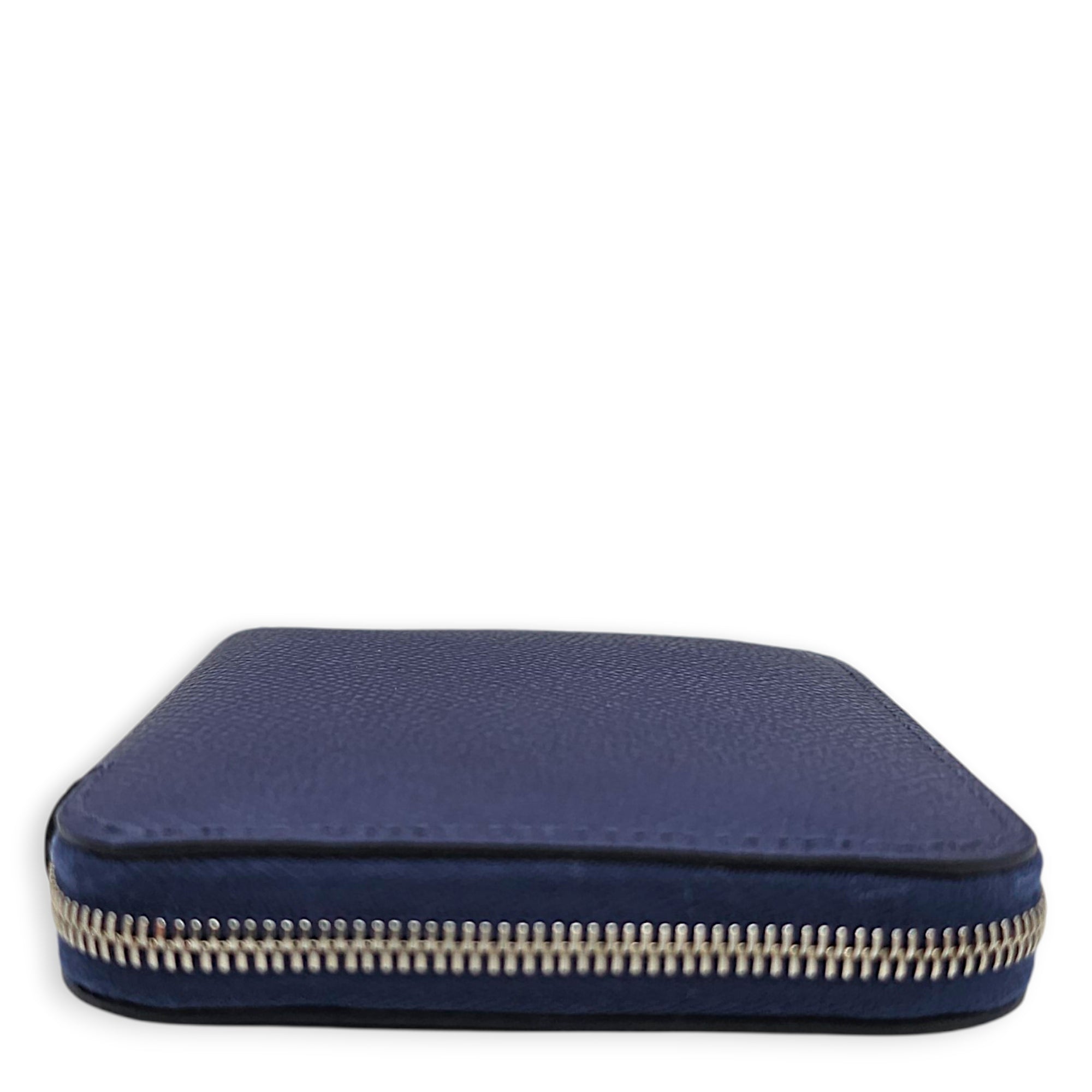 Silk'in Blue Encre Compact Wallet in Epsom Palladium hardware CL2605-21384 5