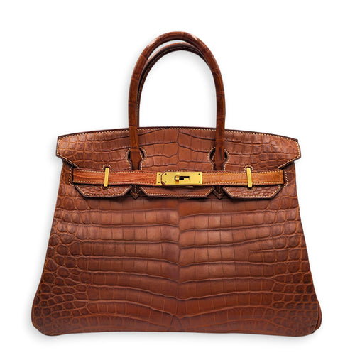Birkin 30 Fauve  in Barenia Matte Niloticus Gold hardware CL2605-21393 1
