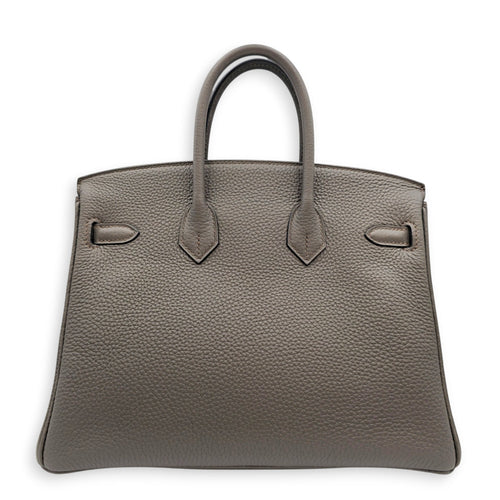 Birkin 25 Etain  in Togo Palladium hardware CL2605-21395 2