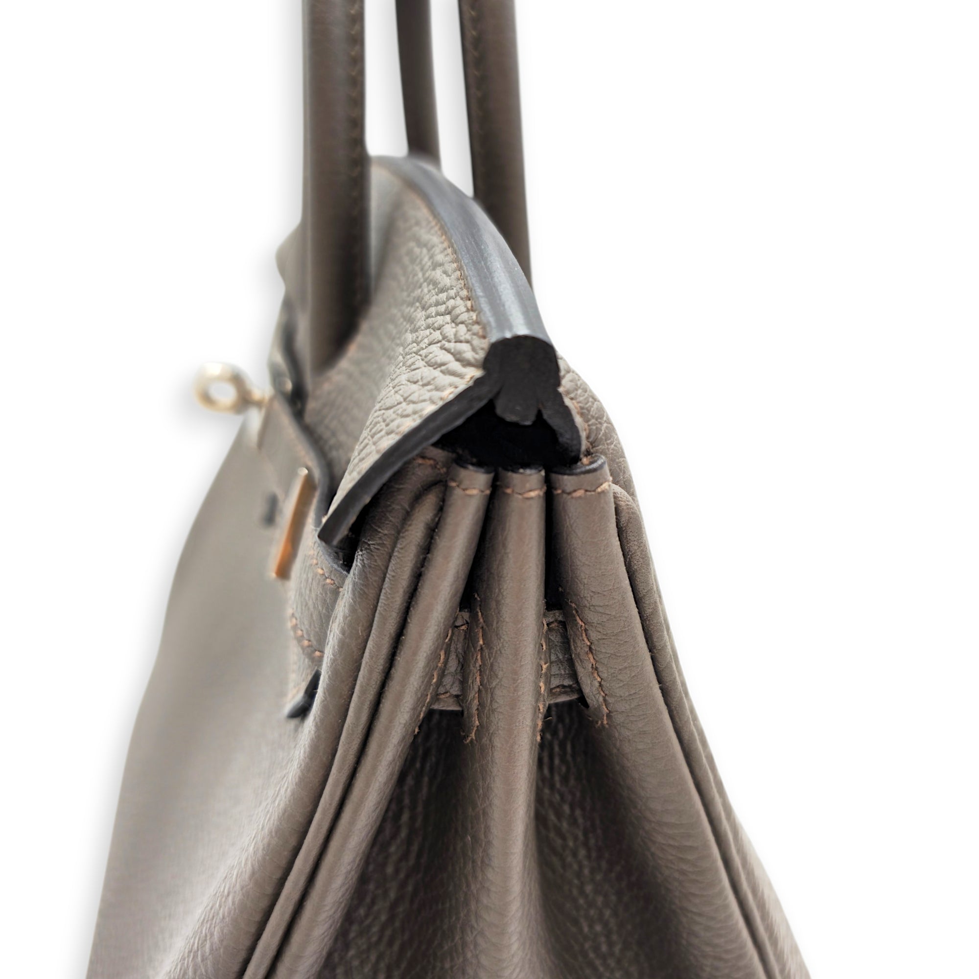 Birkin 25 Etain  in Togo Palladium hardware CL2605-21395 9