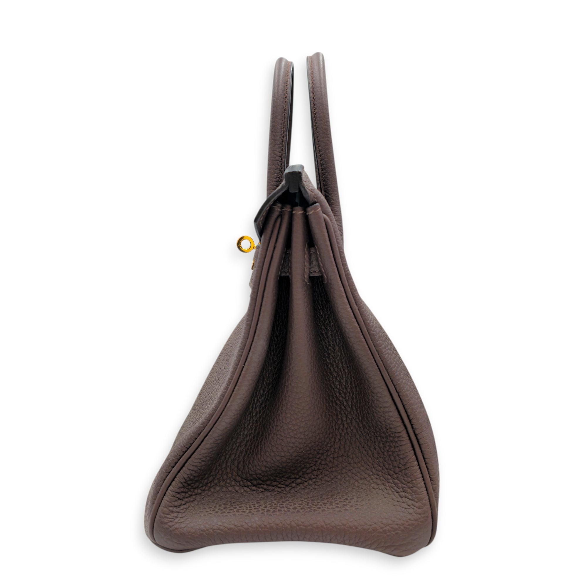 Birkin 25 Chocolate in Togo Gold hardware