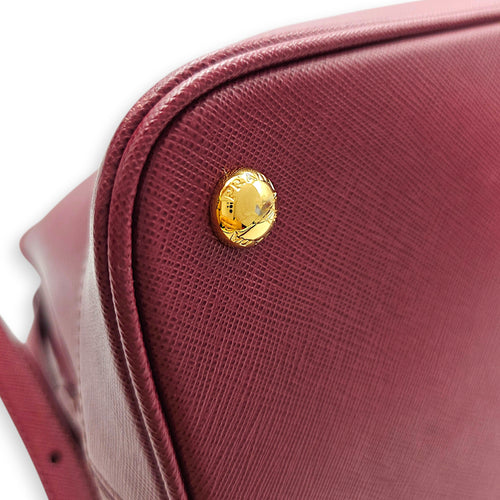 Open Promenade 37 Red Top Handle Bag Gold hardware