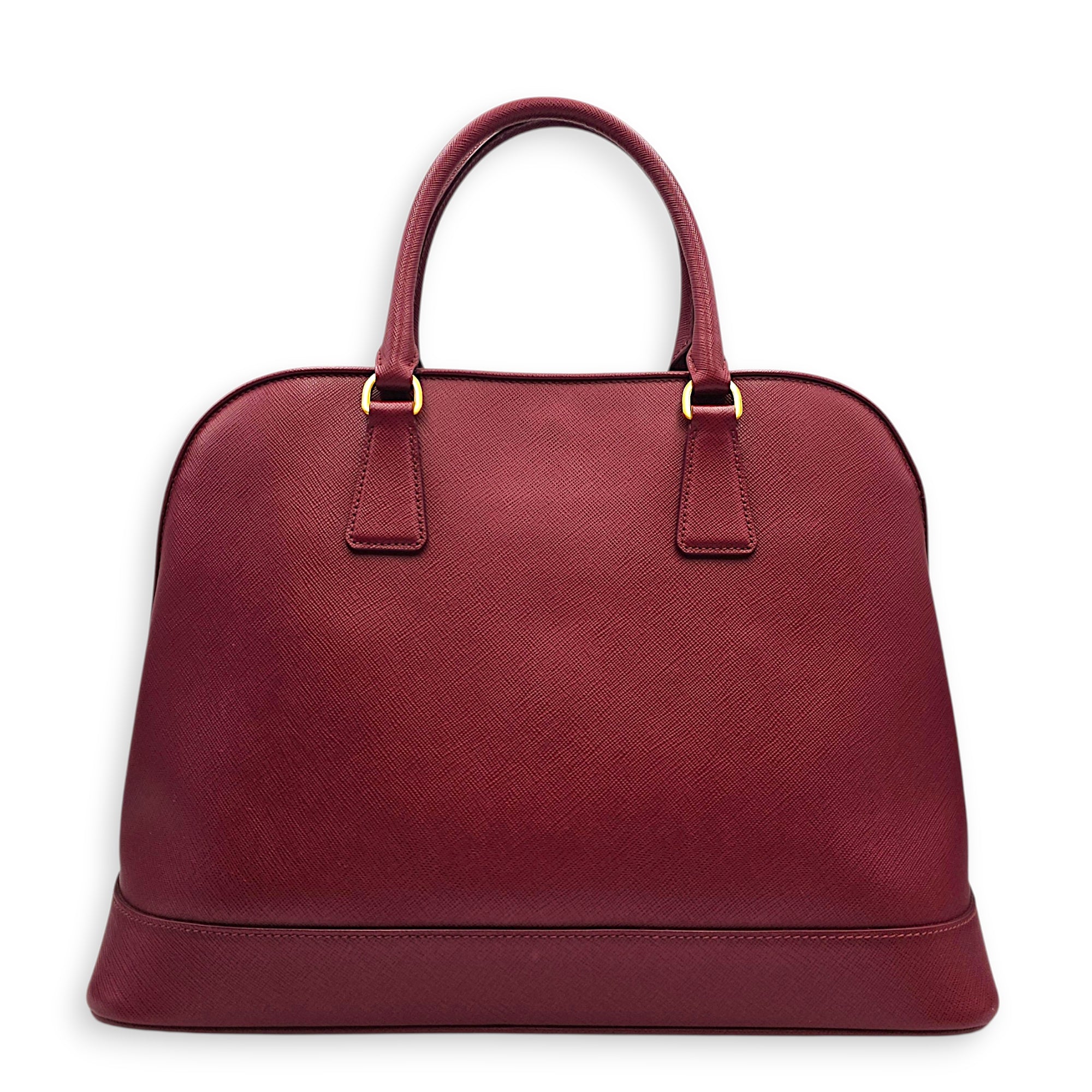 Open Promenade 37 Red Top Handle Bag Gold hardware