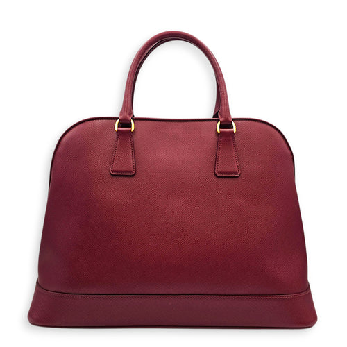 Open Promenade 37 Red Top Handle Bag Gold hardware