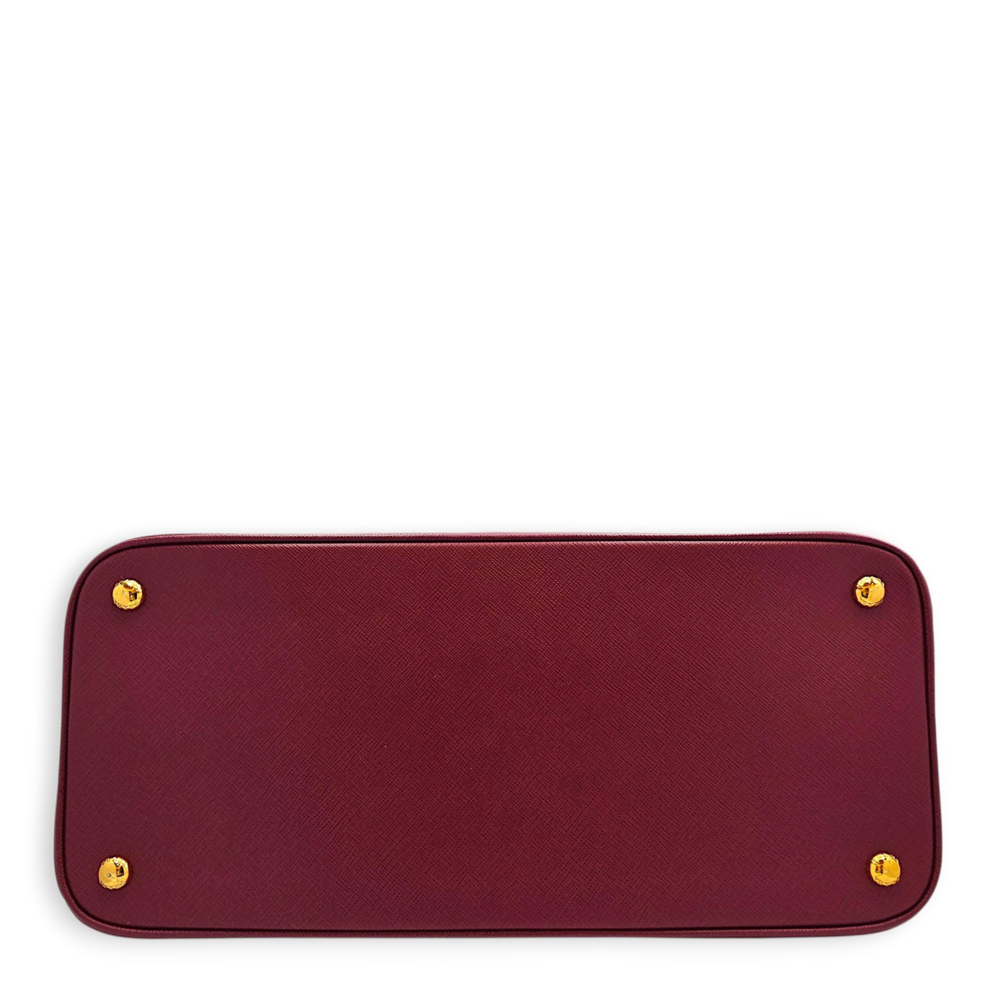 Open Promenade 37 Red Top Handle Bag Gold hardware