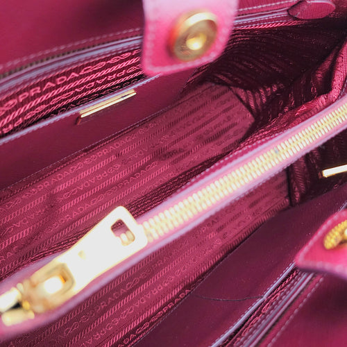 Open Promenade 37 Red Top Handle Bag Gold hardware