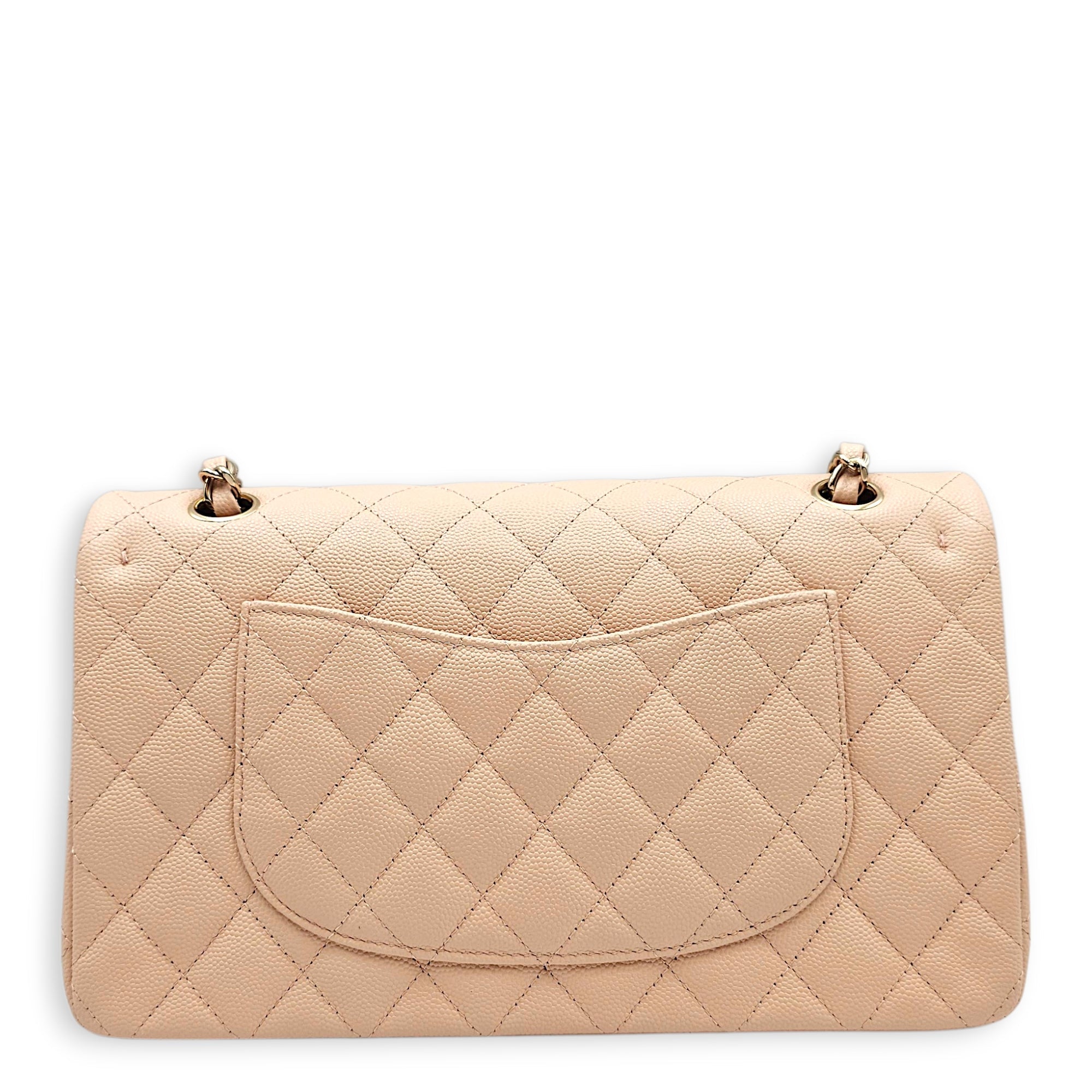 Classic Flap Medium Pink Shoulder Bag in Caviar Leather Gold hardware CL2605-21401 2