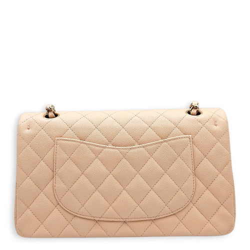 Classic Flap Medium Pink Shoulder Bag in Caviar Leather Gold hardware CL2605-21401 2