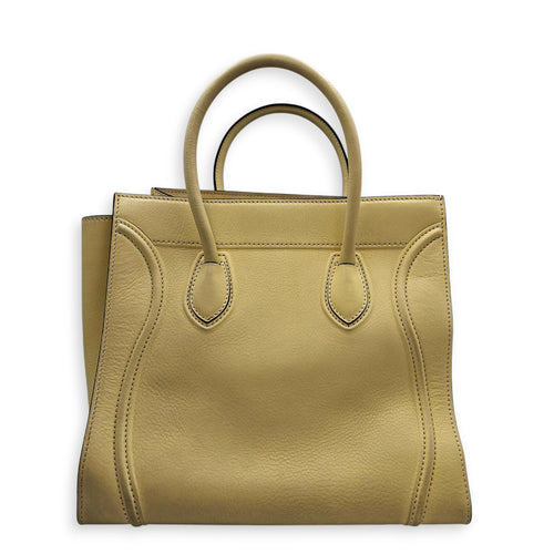 Luggage Phantom Yellow Top Handle Bag in Calfskin Gunmetal hardware CL2605-21403 2