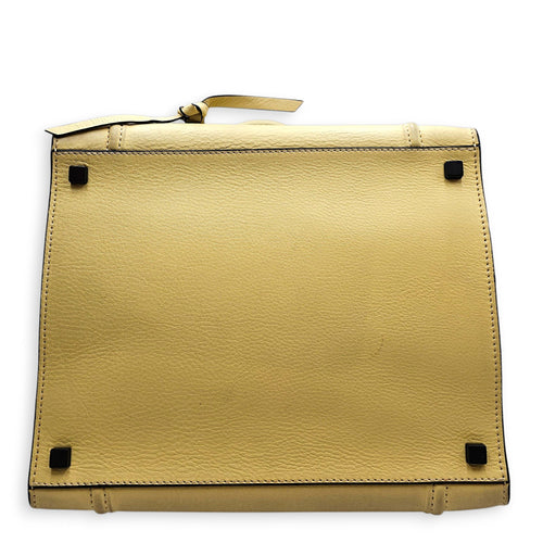 Luggage Phantom Yellow Top Handle Bag in Calfskin Gunmetal hardware CL2605-21403 5