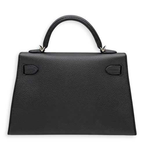 Sellier Kelly 20 Black in Epsom Palladium hardware