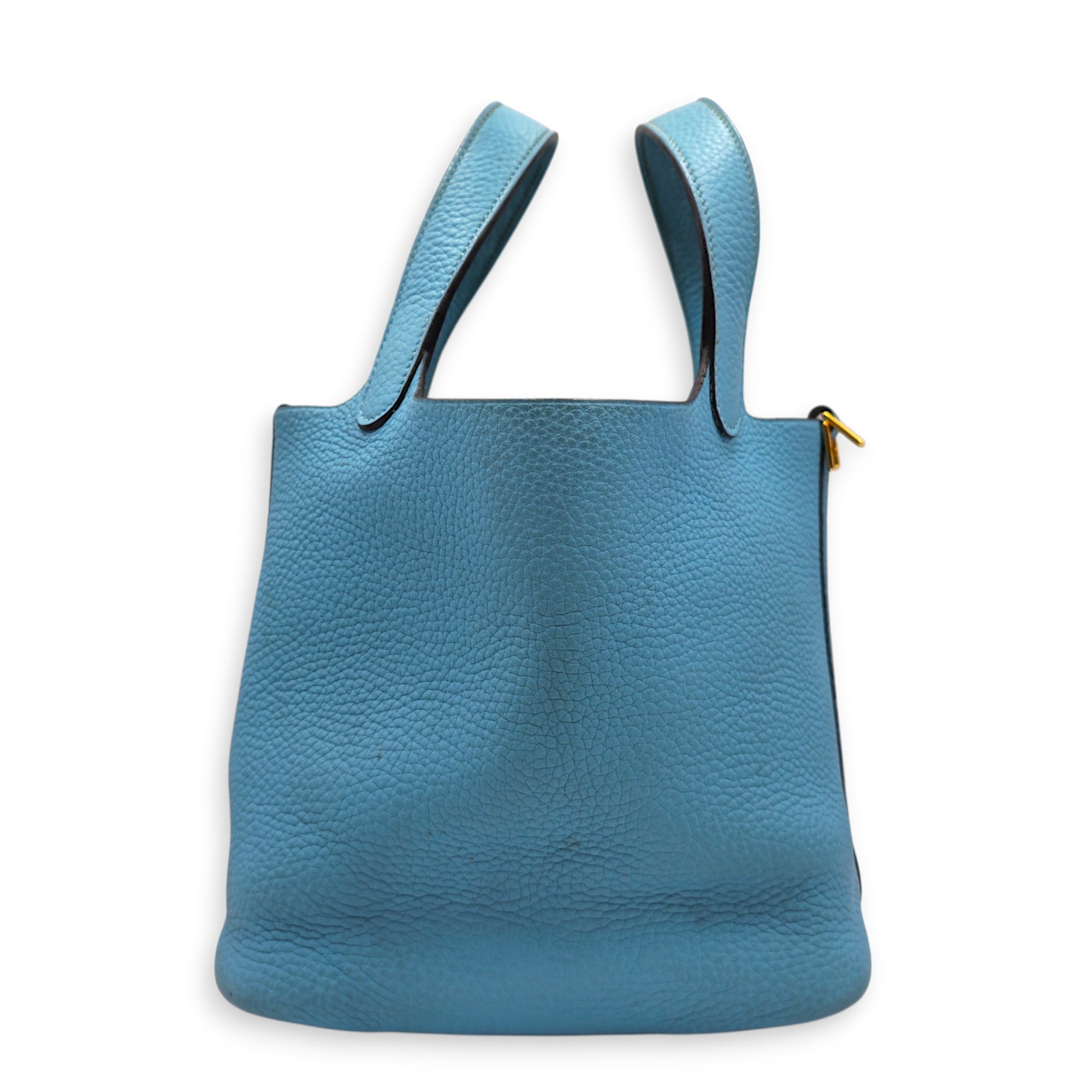 Picotin 18 Blue Du Nord  in Clemence Gold hardware CL2605-21418 3