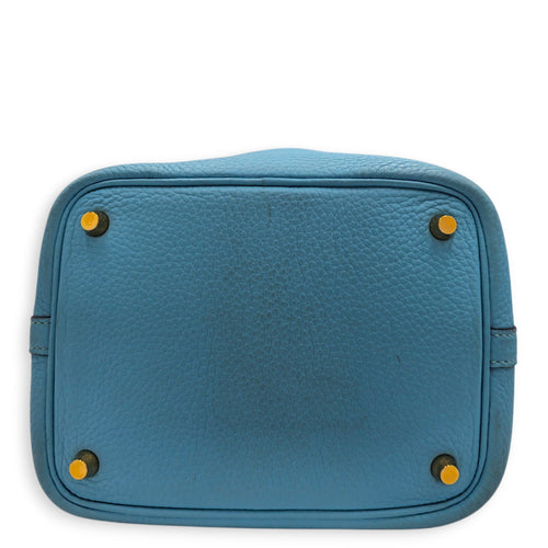 Picotin 18 Blue Du Nord  in Clemence Gold hardware CL2605-21418 5