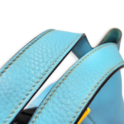 Picotin 18 Blue Du Nord  in Clemence Gold hardware CL2605-21418 7
