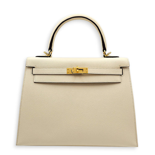Sellier Kelly 25 Nata in Epsom Gold hardware