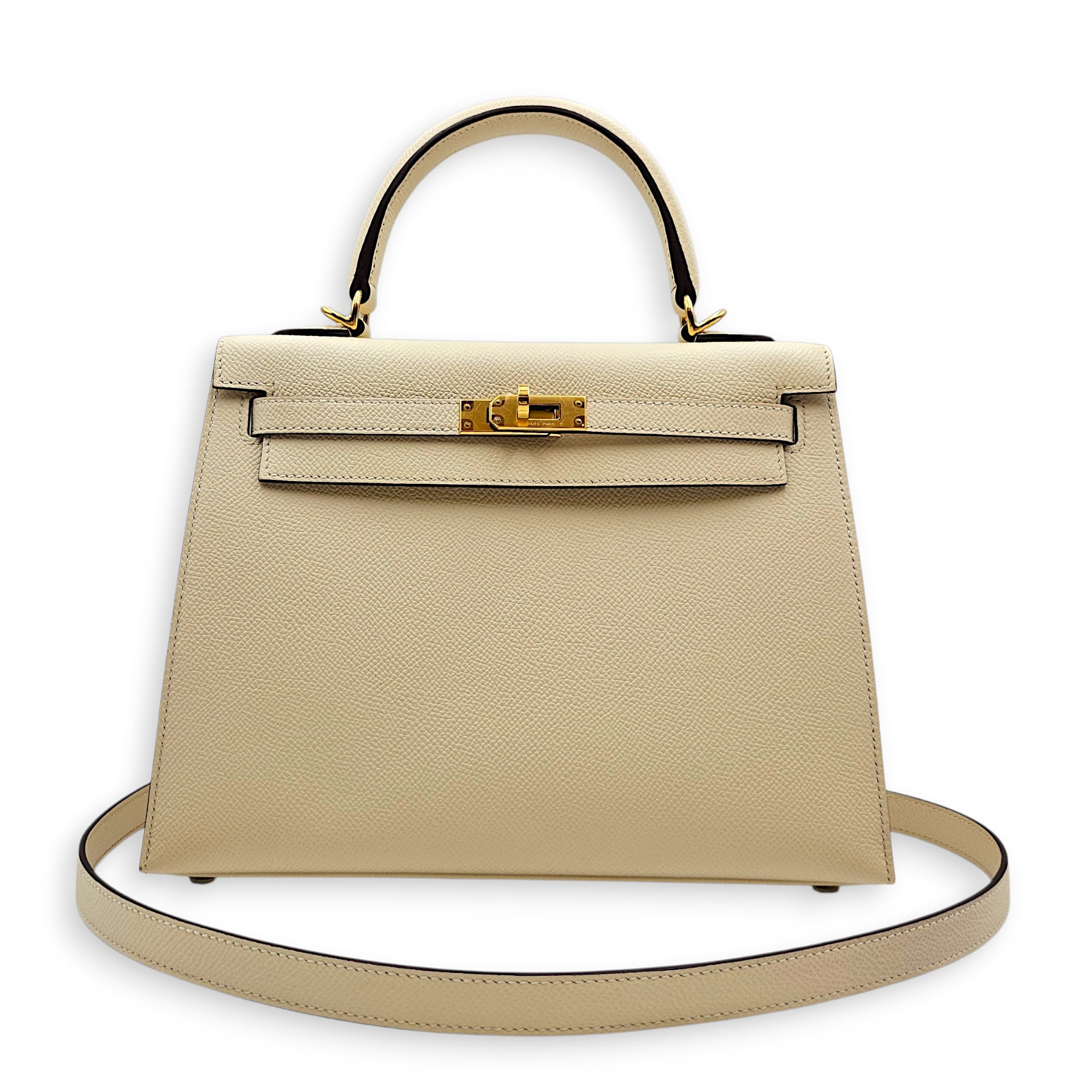 Sellier Kelly 25 Nata in Epsom Gold hardware
