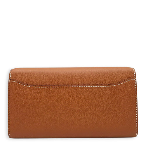 Constance To Go Gold Wallet in Evercolor Palladium hardware CL2605-21422 2