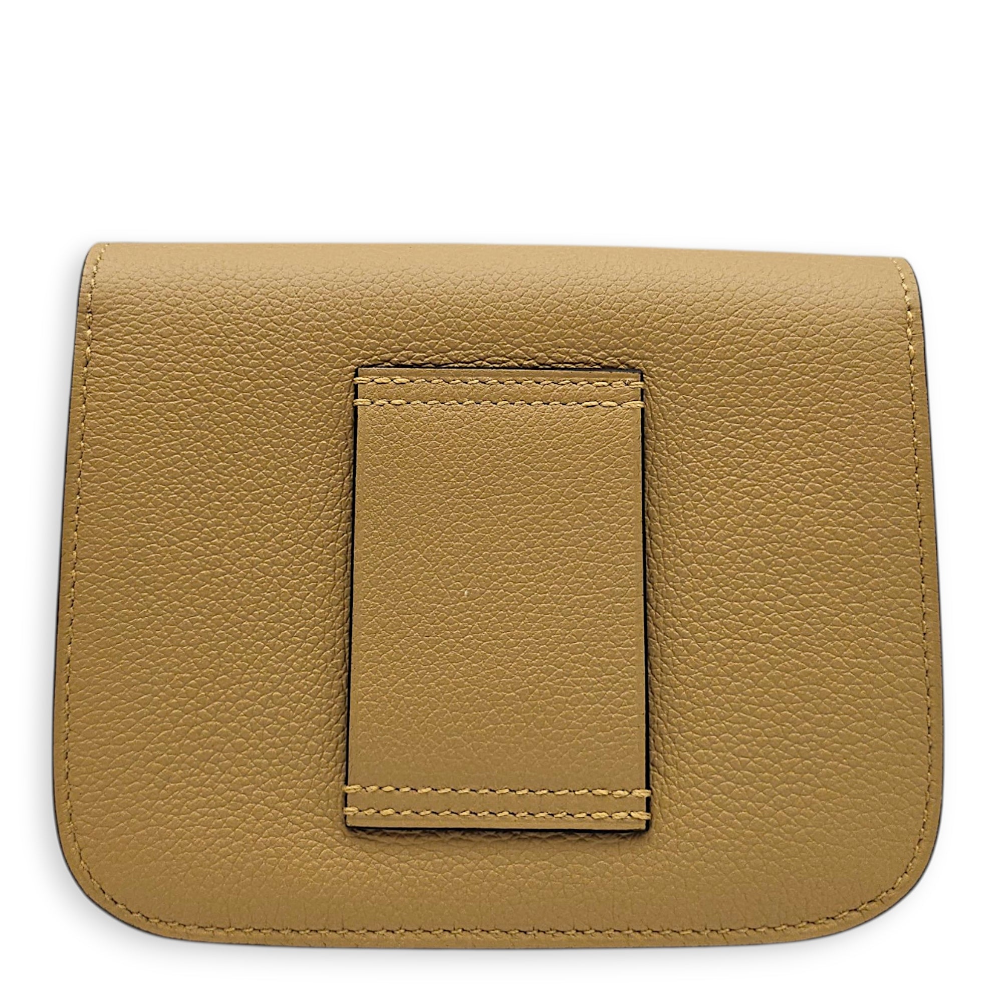 Constance Slim Poussiere Wallet in Evercolor Permabrass hardware
