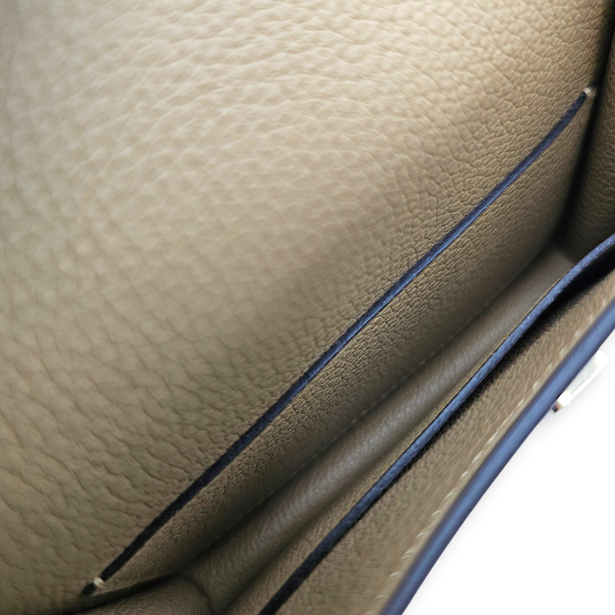 Constance Slim Poussiere Wallet in Evercolor Permabrass hardware