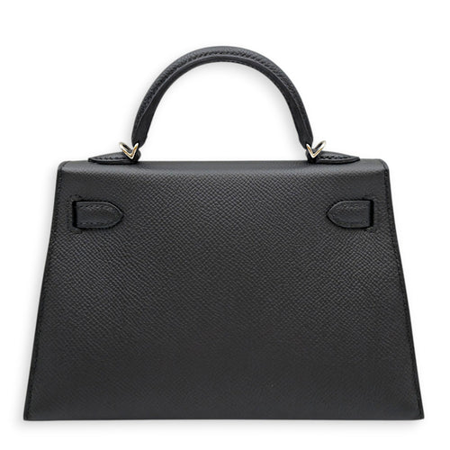 Sellier Kelly 20 Black in Epsom Palladium hardware CL2605-21428 2