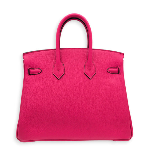 Birkin 25 Rose Mexico in Togo Palladium hardware CL2605-21429 2
