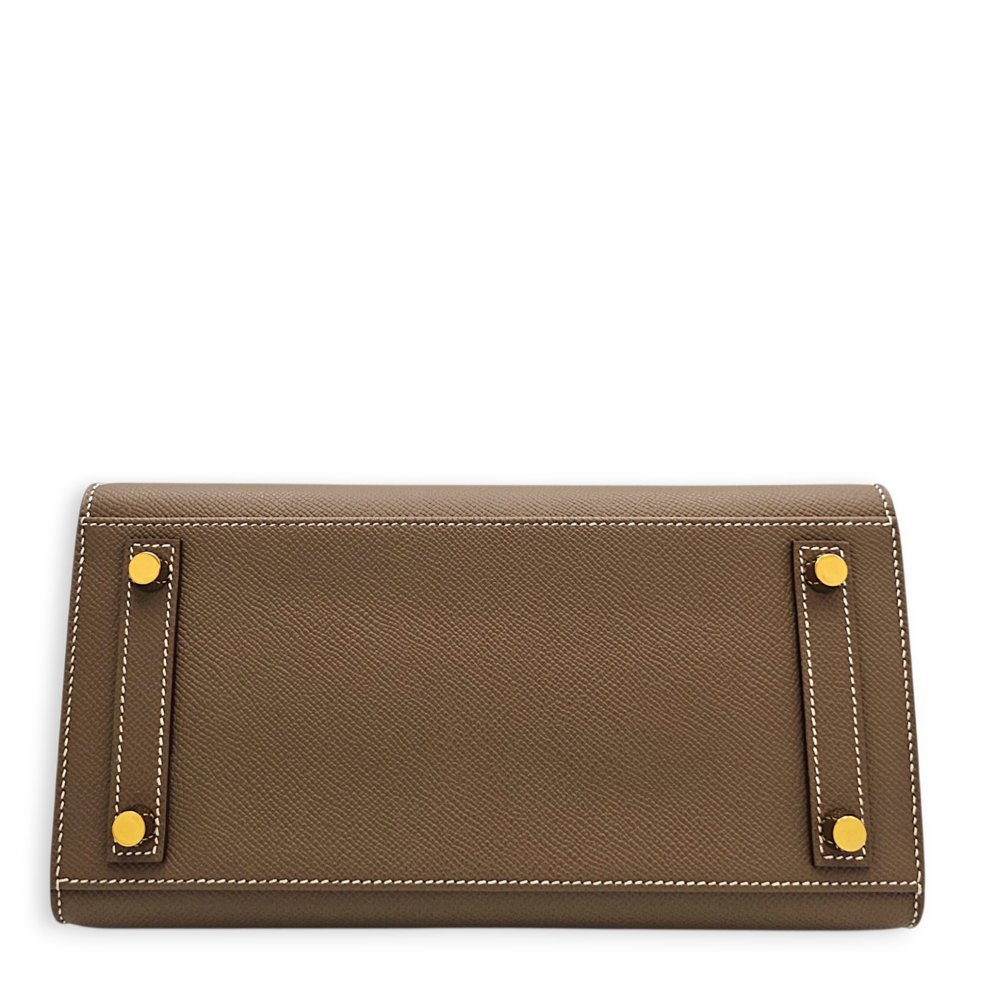 Sellier Birkin 25 Etoupe in Epsom Gold hardware