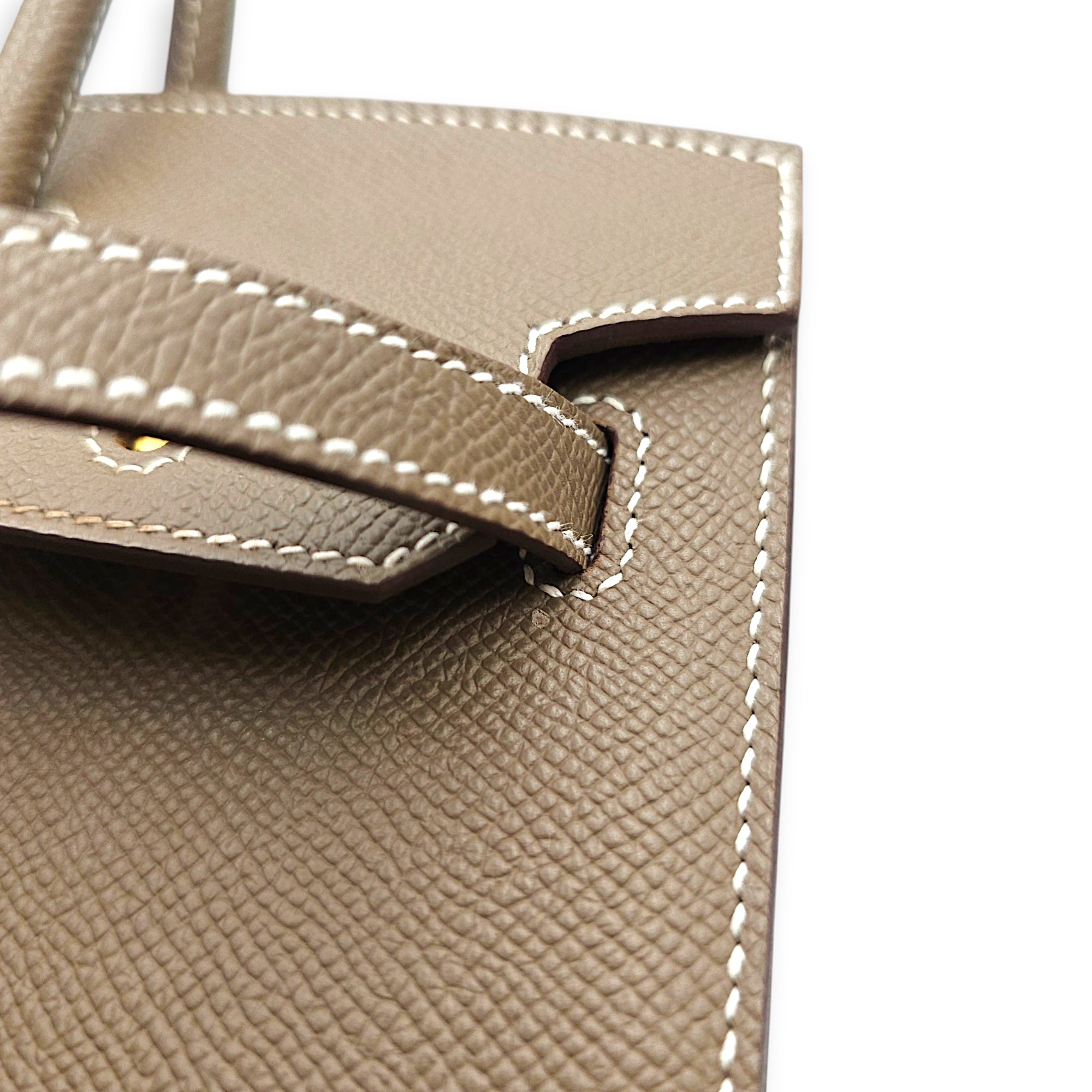Sellier Birkin 25 Etoupe in Epsom Gold hardware