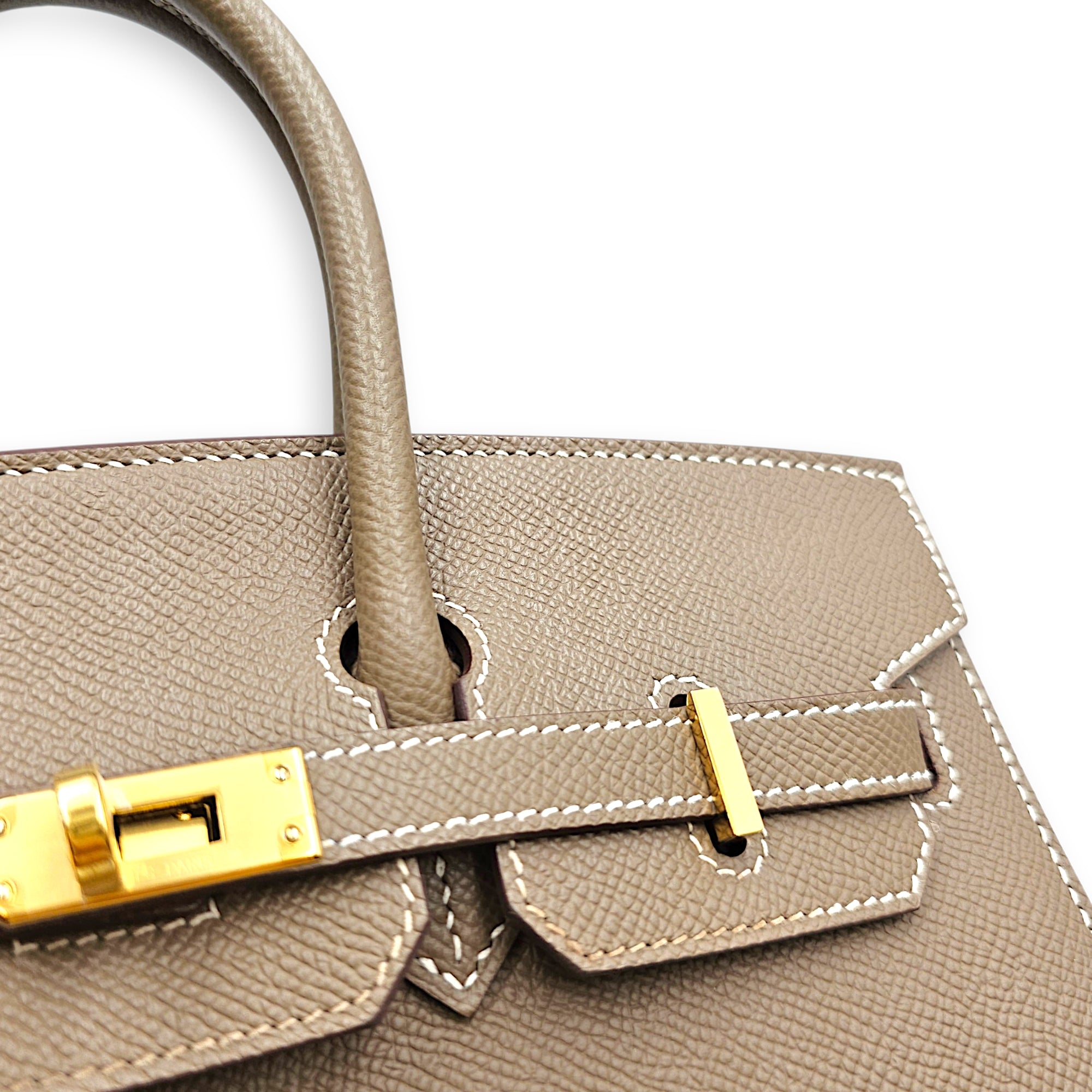Sellier Birkin 25 Etoupe in Epsom Gold hardware