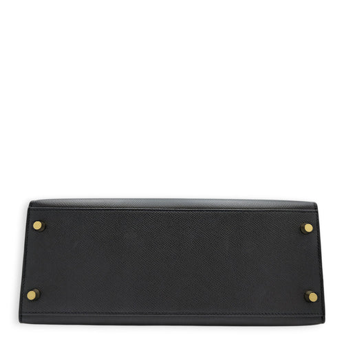 Sellier Kelly 28 Black in Epsom Gold hardware CL2605-21432 5