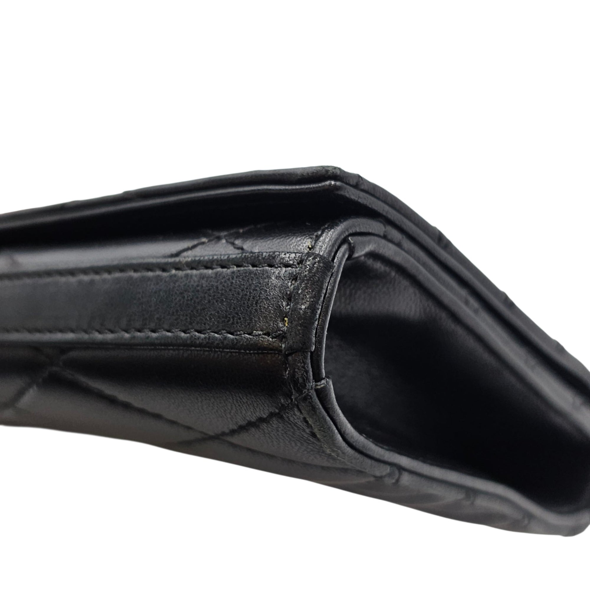 Kate Black Clutch in Lambskin Silver hardware CL2605-21436 10