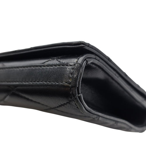 Kate Black Clutch in Lambskin Silver hardware CL2605-21436 10