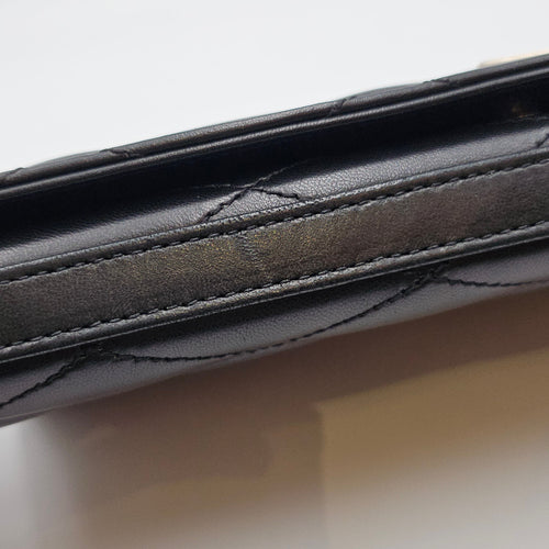 Kate Black Clutch in Lambskin Silver hardware CL2605-21436 13