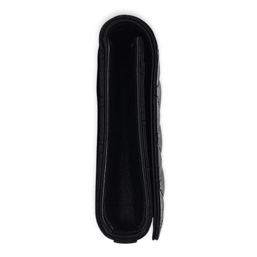 Kate Black Clutch in Lambskin Silver hardware CL2605-21436 3