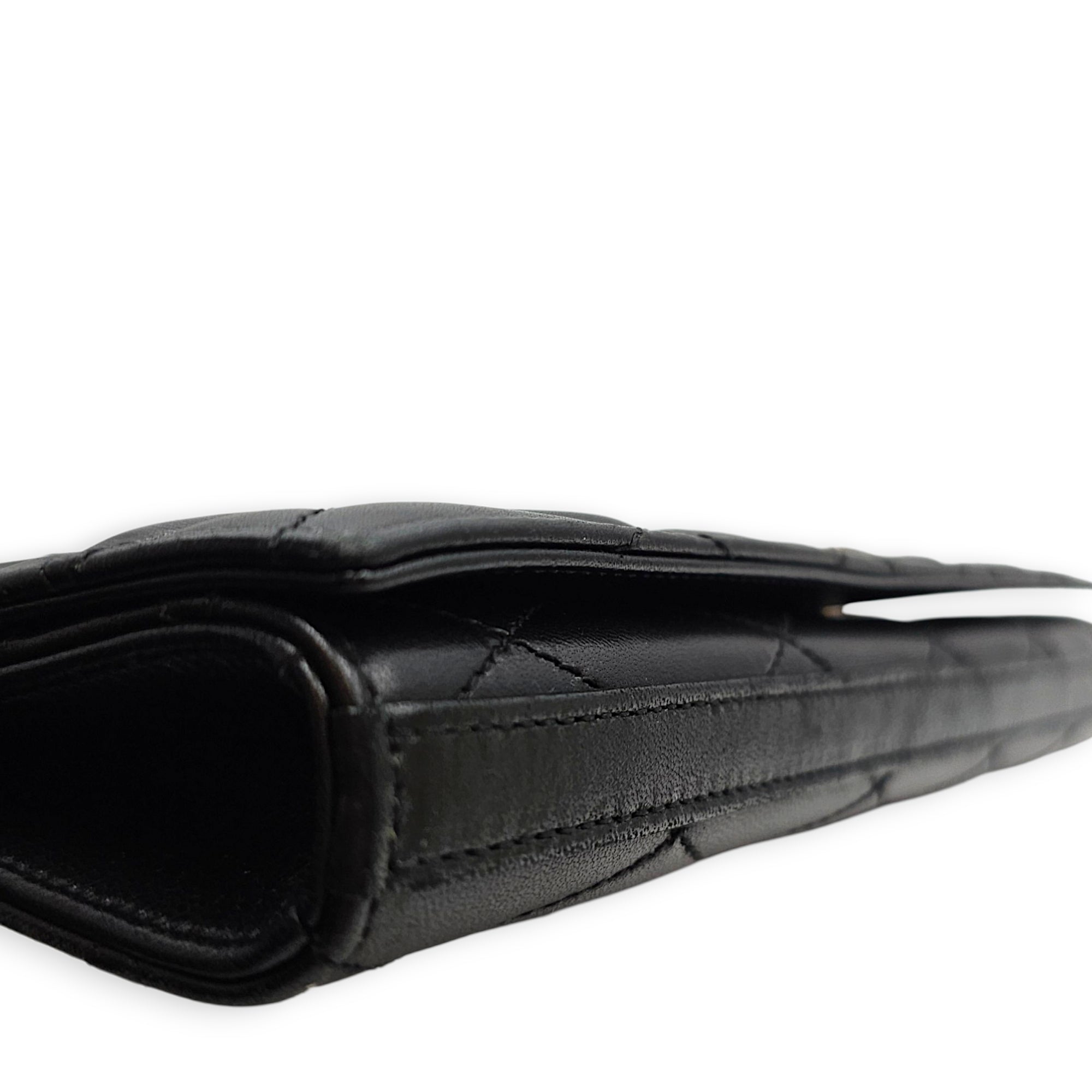 Kate Black Clutch in Lambskin Silver hardware CL2605-21436 8