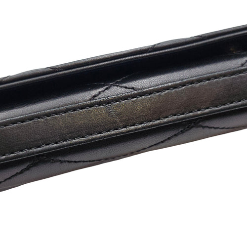 Kate Black Clutch in Lambskin Silver hardware CL2605-21436 9