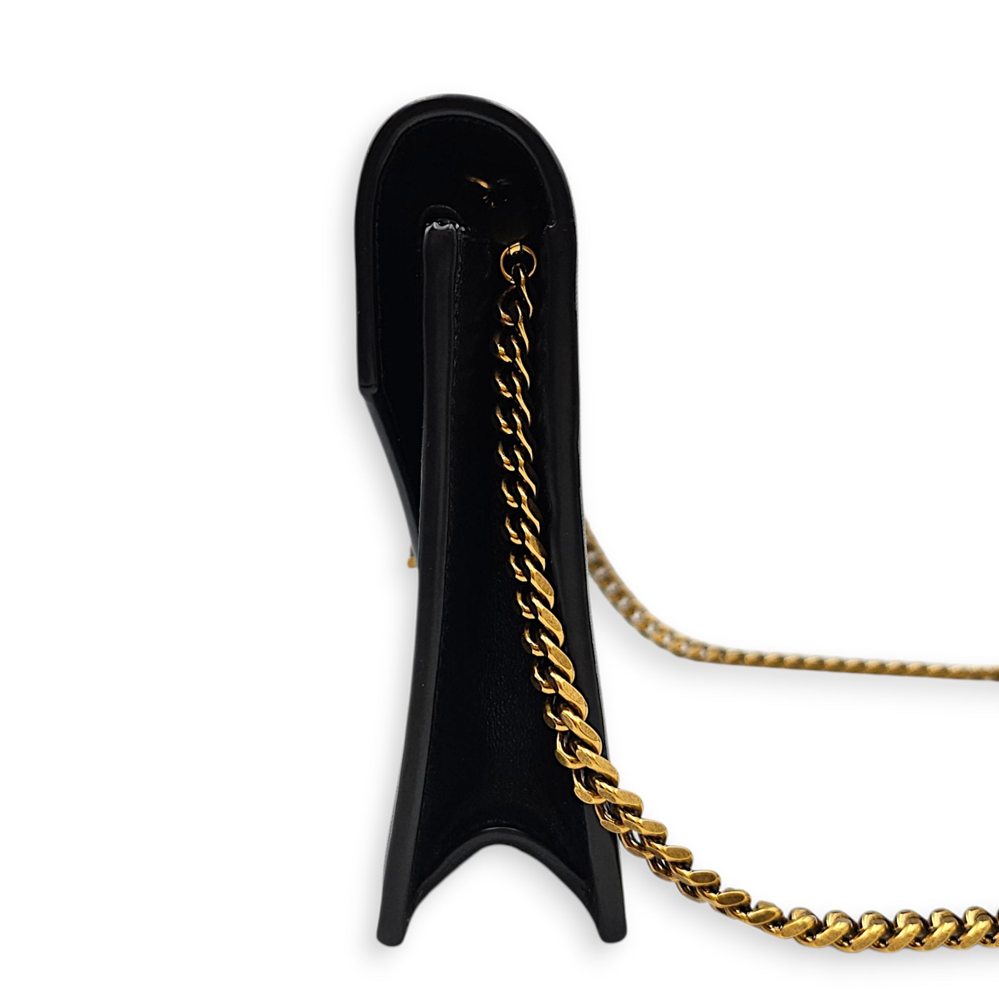 Envelope WOC 18cm Black Crossbody Bag in Calfskin 2 toned hardware hardware CL2605-21437 5