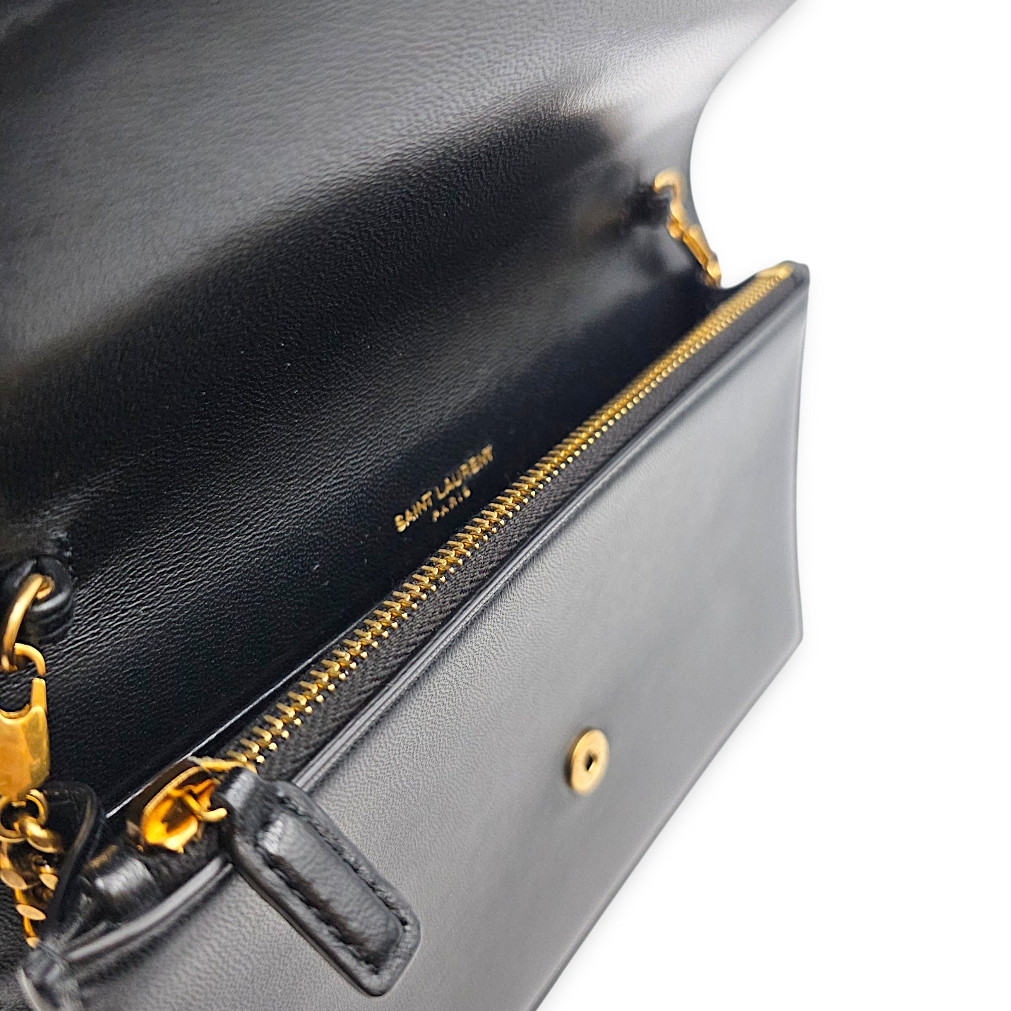 Envelope WOC 18cm Black Crossbody Bag in Calfskin 2 toned hardware hardware CL2605-21437 8