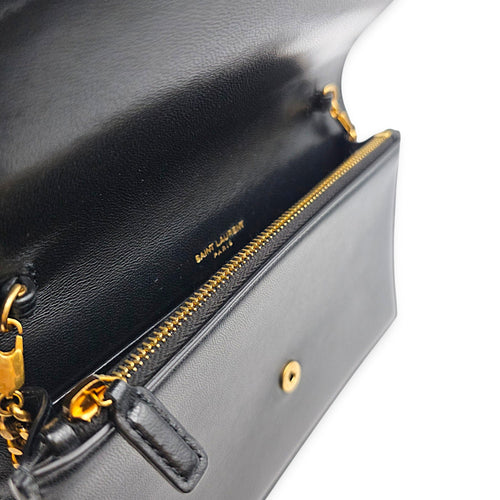 Envelope WOC 18cm Black Crossbody Bag in Calfskin 2 toned hardware hardware CL2605-21437 8