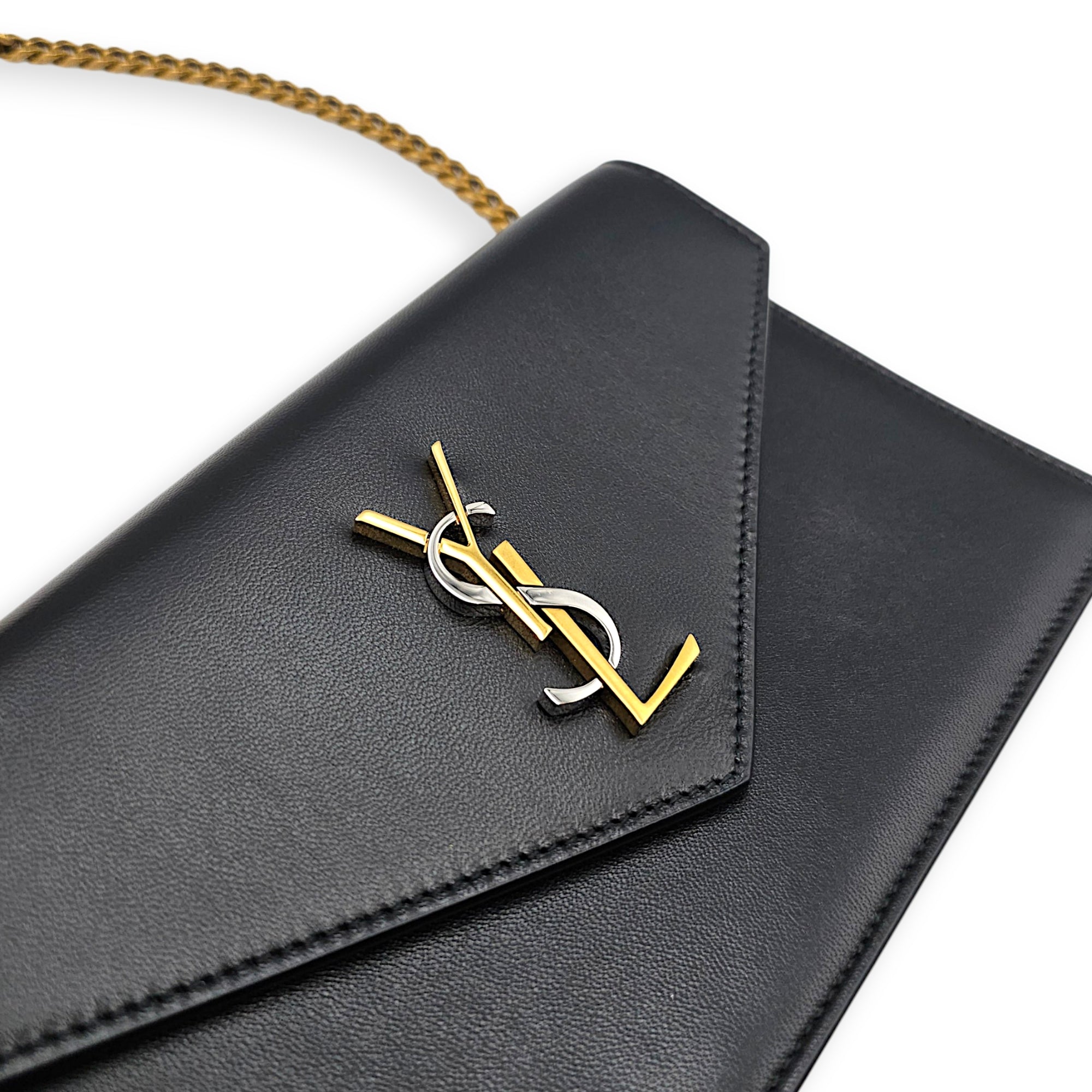Envelope WOC 18cm Black Crossbody Bag in Calfskin 2 toned hardware hardware CL2605-21437 10