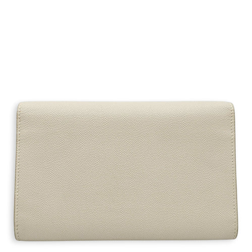 Uptown WOC Beige Crossbody Bag in Calfskin Gold hardware