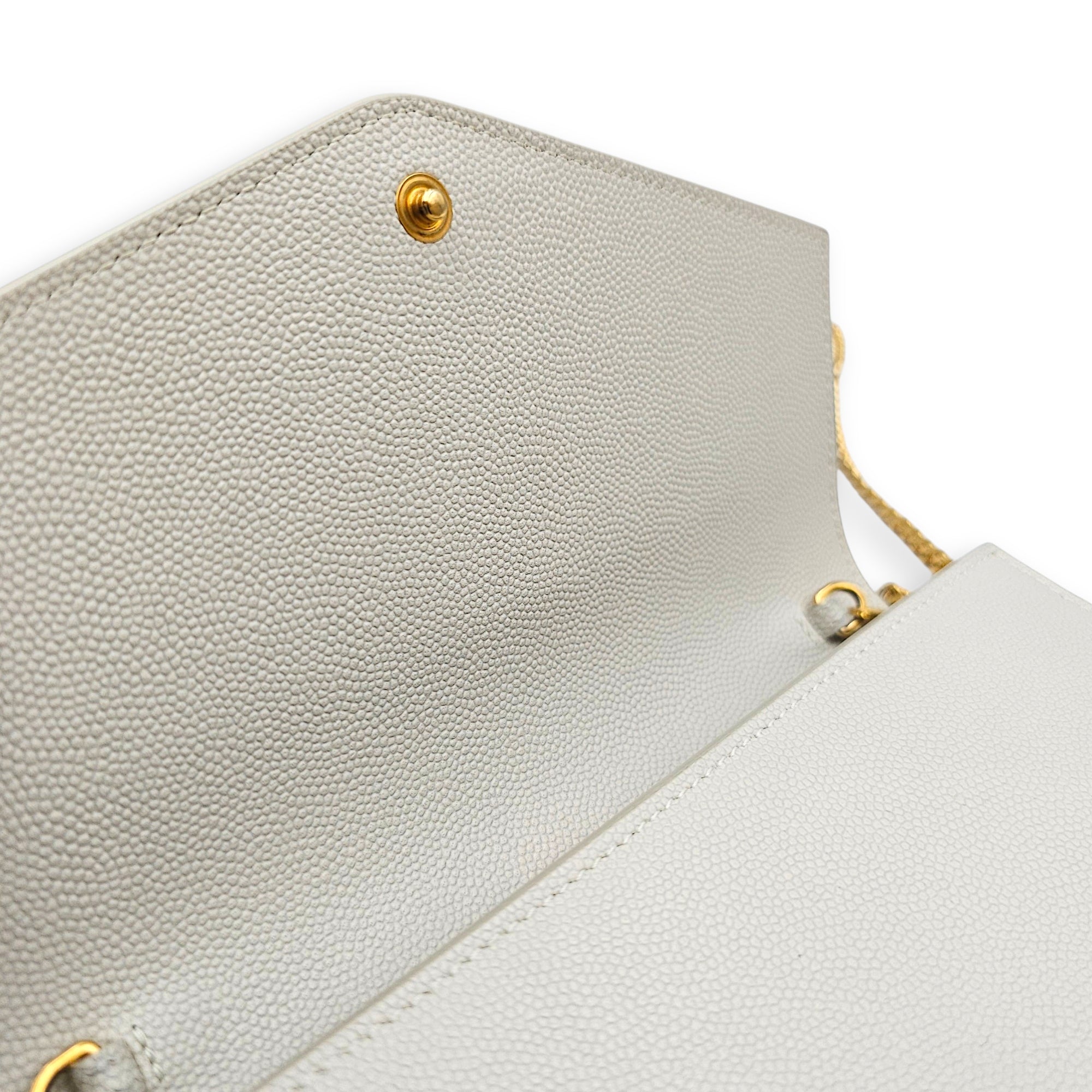 Uptown WOC Beige Crossbody Bag in Calfskin Gold hardware