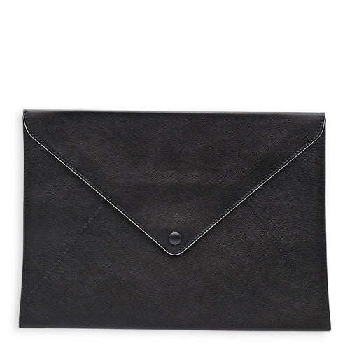 Magritte Collection 16cm  Black Clutch in Lambskin Silver hardware CL2605-21439 1