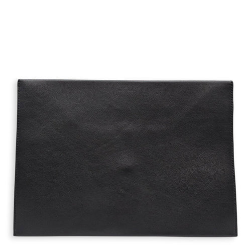Magritte Collection 16cm  Black Clutch in Lambskin Silver hardware CL2605-21439 2